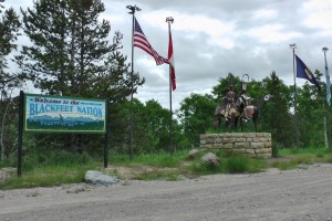 We are spending the evening in the Blackfeet Nation