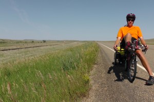 Behind me, Joe and more rangeland.