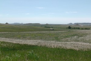 Some of the volcanic hills in ND.