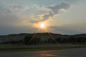 Sunrise over Medora, ND