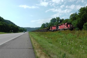 Our route followed the Canadian Pacific RR the entire day.