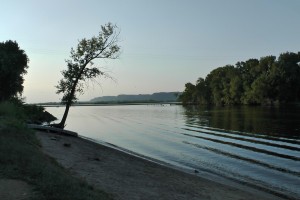 The view from Prairie Island Campground.