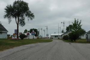 Windmill and sign collection near Rensalaer, IN