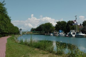 Along the canal east of Brockport.